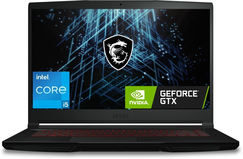 MSI GF63 Intel Core i5 11th Gen 11260H – (8 GB/512 GB SSD/Windows 11 Home/4 GB Graphics/NVIDIA GeForce GTX 1650/144 Hz) GF63 Thin 11SC-1477IN Gaming Laptop(15.6 Inch, Black, 1.86 Kg)