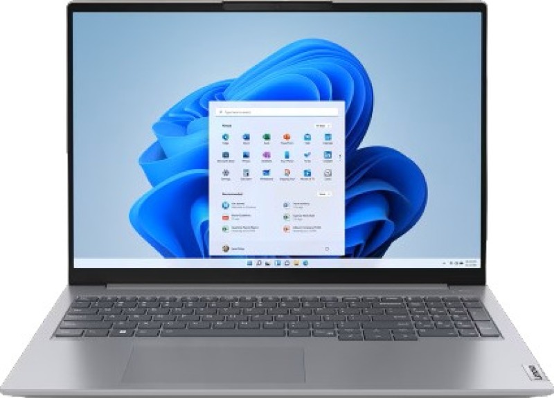 Lenovo Intel Core i3 13th Gen 1315U – (8 GB/512 GB SSD/Windows 11 Home) ThinkBook 16 G6 Thin and Light Laptop(16 Inch, Arctic Grey, 1.7 Kg, With MS Office)