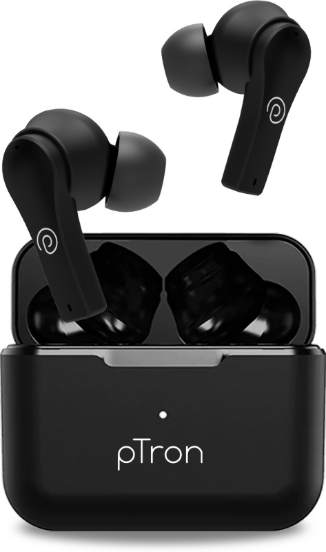 PTron Basspods Buds Plus Bluetooth Headset(Black, True Wireless)