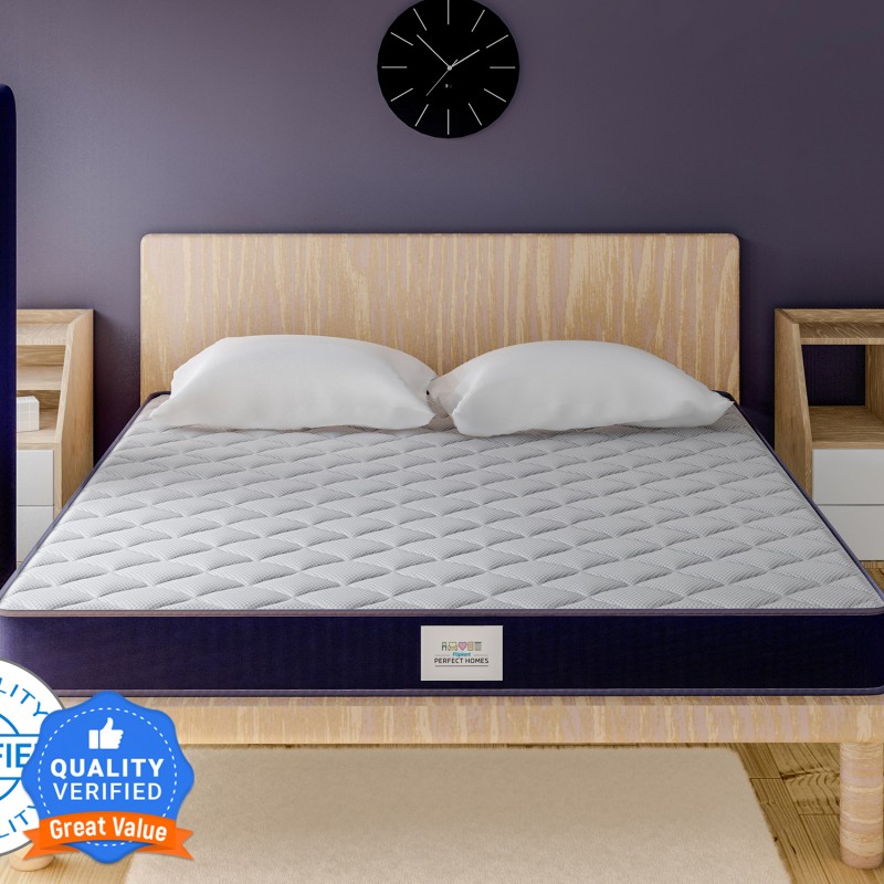 Flipkart Perfect Homes Iris Orthopedic 8 inch King Bonnell Spring Mattress(L x W: 84 inch x 72 inch)