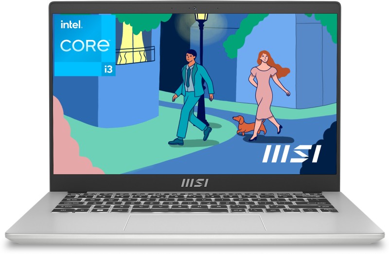 MSI Modern 14 Intel Core i3 12th Gen 1215U – (8 GB/512 GB SSD/Windows 11 Home) Modern 14 C12M-445IN / Modern 14 C12MO-1022IN Thin and Light Laptop(14 Inch, Urban Silver, 1.4 Kg)
