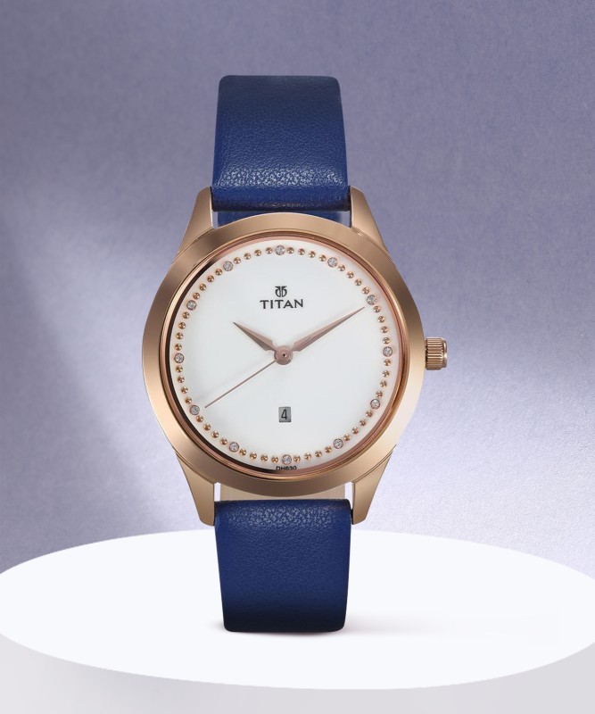 Titan NN2570WL02 LPURP Fashion Basics Analog Watch  – For Women