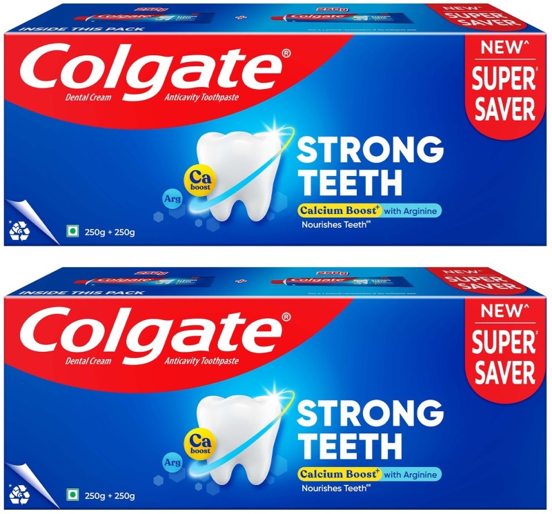 Colgate Strong Teeth Anticavity Toothpaste(1000 g, Pack of 2)