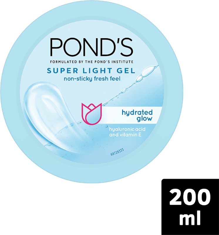 POND’s Super Light Gel Non-Sticky Fresh Feel Moisturiser For Hydrated Glow(200 ml)