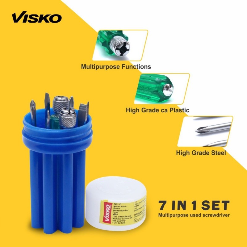 VISKO 111 Combination Screwdriver Set(Pack of 9)