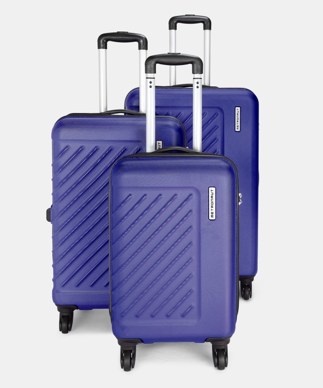 METRONAUT TRACK- Midnight Blue- Combo Set (30″+26″+22″) Cabin & Check-in Set 4 Wheels – 30 inch