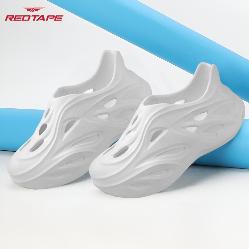 RED TAPE Boys & Girls Slip-on Clogs(White)