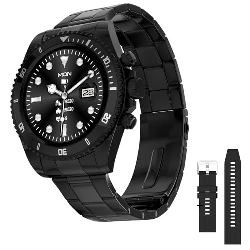 Noise Twist Bluetooth Calling Smart Watch with 1.38″ TFT Biggest Display, Up-to 7 Days Battery, 100+ Watch Faces, IP68, Heart Rate Monitor, Sleep Tracking (Midnight Blue)