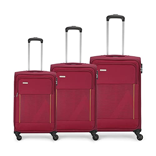 MILTON Plastic Duplex Spa 3 Piece Set, Red | 25 litres Bucket with Mug & Stool | Bathroom Accessory Set