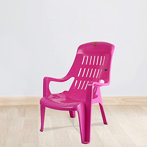 Cello New Tulip Comfortable Kids Chair with Backrest for Study Chair|Play|Dining Room|Bedroom|Kids Room|Living Room|Indoor-Outdoor|Dust Free|100% Polypropylene Stackable Chairs, Blue