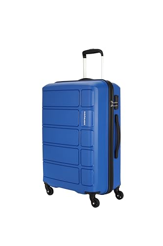 Kamiliant by American Tourister Harrier 56 Cms Small Cabin Polypropylene (PP) Hard Sided 4 Wheeler Spinner Wheels Luggage (Coral Blue)