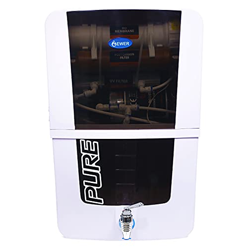 Ewer Multi Stage Water Purifier Economical Series RO+UV+TDS Controller 12 litre water storage tank Electrical Water Purification