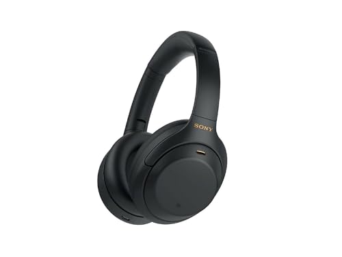Sony WH-1000XM4 Industry Leading Wireless Noise Cancellation Bluetooth Over Ear Headphones with Mic for Phone Calls, 30 Hours Battery Life, Quick Charge, AUX, Touch Control and Voice Control – Black