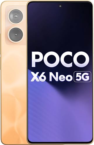 POCO X6 Neo 5G (Martian Orange, 8GB RAM, 128GB Storage)