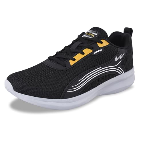Campus Men’s RUSH BLK/MSTD Running Shoes – 6UK/India 22G-247
