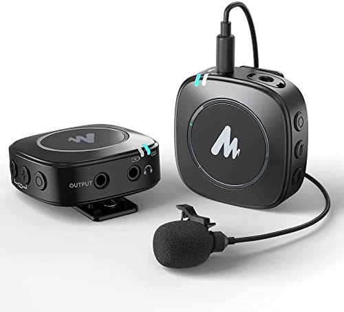 Portronics Dash 7 Omnidirectional Type C Wireless Microphone, Noise Cancellation, Plug & Play, Lapel Wireless Mic for Video Recording, Supports Type C Android, iPhone, Camera(Black)