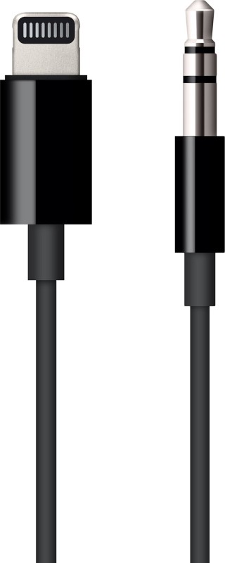 Apple Lightning Cable 2 A 1.2 m MR2C2ZM/A(Compatible with Lightning to 3.5 mm Audio Cable, Black, One Cable)