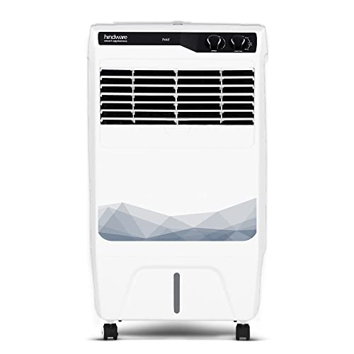 Hindware Smart Appliances Snowcrest CRUZO 52L Inverter Compatible Desert Air Cooler With Woodwool Pads (Black & White) |Desert Cooler
