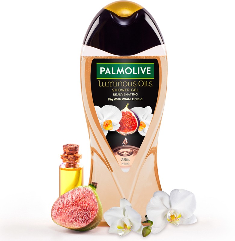 PALMOLIVE White Orchid & Fig Oil Luminous Oils Rejuvenating, Nourishing Body Wash(250 ml)