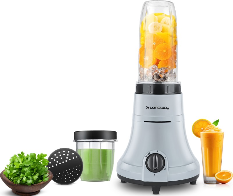 Longway Sage 500 W Juicer Mixer Grinder(Sage | 2 Jars | Gray, Black)