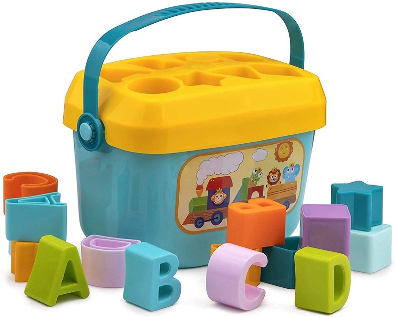J K INTERNATIONAL Baby First Blocks Color & Shape Toy Educational Sorting Box for Kids(Multicolor)
