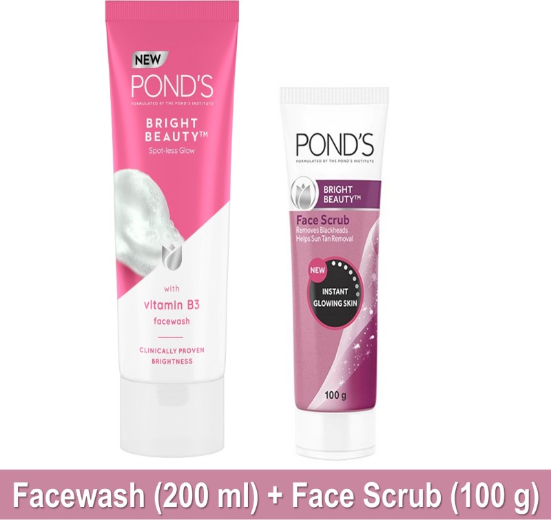 POND’s Bright Beauty Facewash 200ml & Scrub�100g(2 Items in the set)(2 Items in the set)