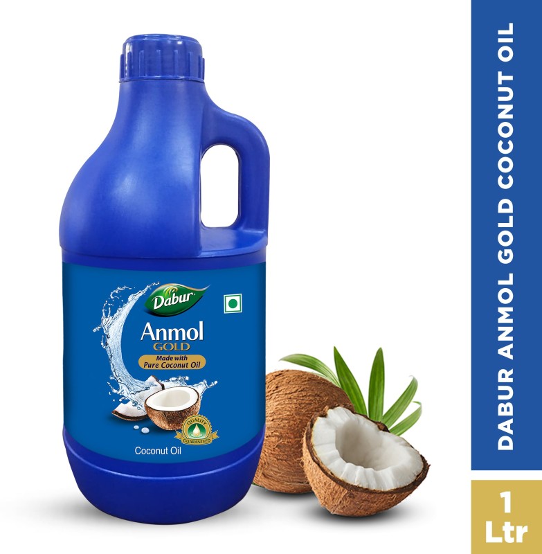 Dabur Anmol Gold 100% Pure Coconut Oil | Nariyal tel | Natural | Multipurpose Hair Oil(1 L)