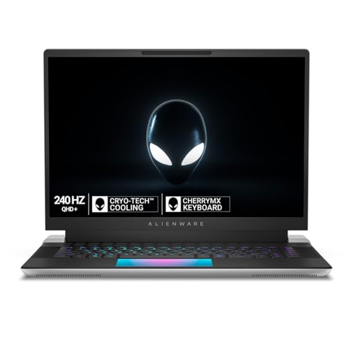 Dell Alienware m16 R1 Gaming Laptop, Intel i9-13900HX/32GB DDR5/1TB SSD/NVIDIA RTX 4080, 12 GB GDDR6/16 (40.64cm) QHD+ 240Hz Comfortview Plus/AlienFX RGB KB/Win 11 + MSO’21/Metallic Moon/3.25kg