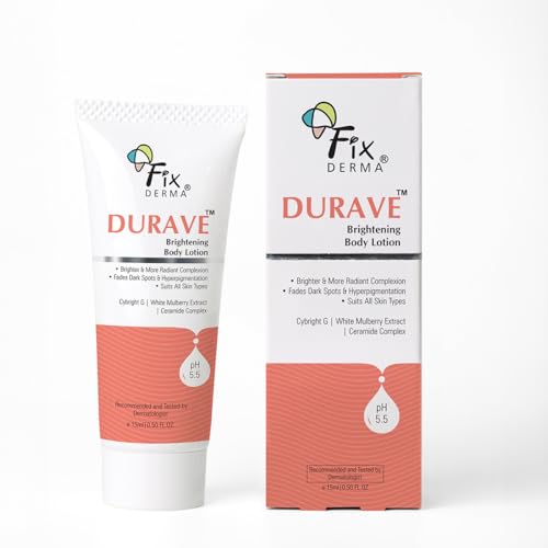 Fixderma Durave Brightening Body Lotion with Ceramide | Lotion for Hyperpigmentation & Dark Spots | Body Lotion for Women & Men | Moisturizer for Body for All Skin Types – 15 ml