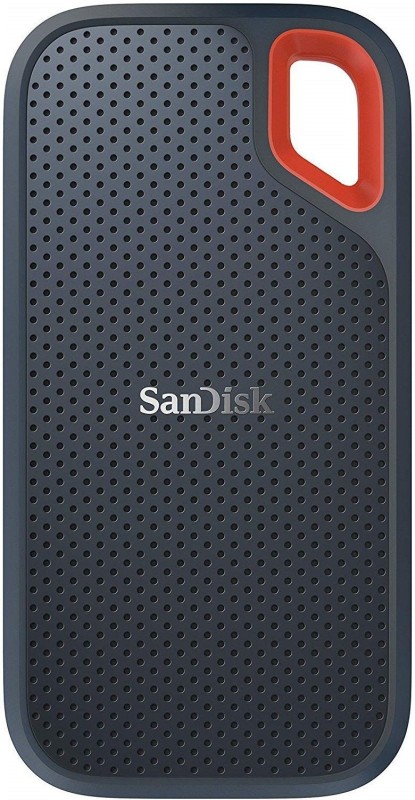 SanDisk E61/1050 Mbs/Window,Mac OS,Android/Portable,Type C Enabled/5 Y Warranty/USB 3.2 2 TB Wired External Solid State Drive (SSD)(Black, Red, Mobile Backup Enabled)
