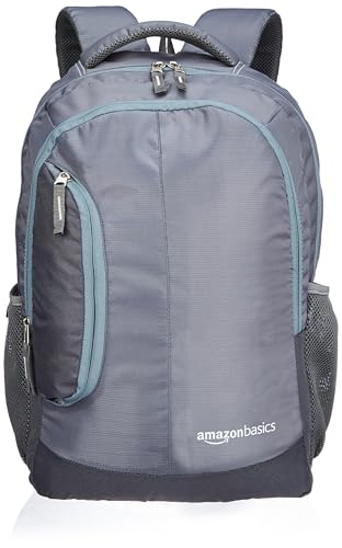 Amazon Basics 20 L Nylon and Polyester Duffel Bag for Men and Women | 38 L x 24 W x 24 H cm | Multi-Utility for Travel, Outdoor Activities & Sports | Grey