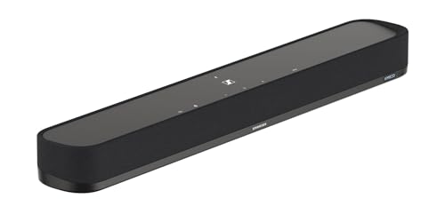 Sennheiser AMBEO Soundbar Mini- 250 Watts Immersive 3D Audio for TV, Movies & Music – Multiple Connectivity (Bluetooth, Wi-Fi), Alexa Built-in & Dolby Atmos, Designed in Germany, 2 Yr Warranty
