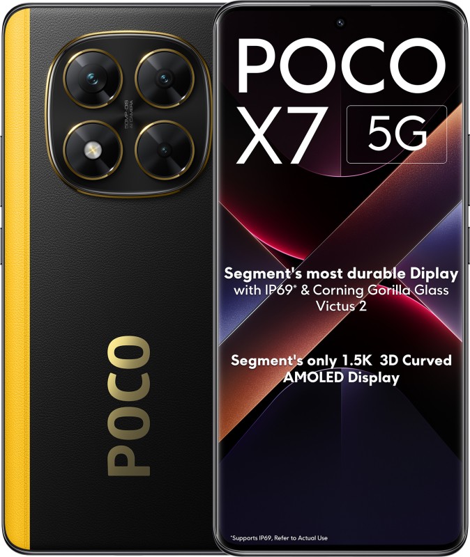 POCO X7 5G (Yellow, 128 GB)(8 GB RAM)