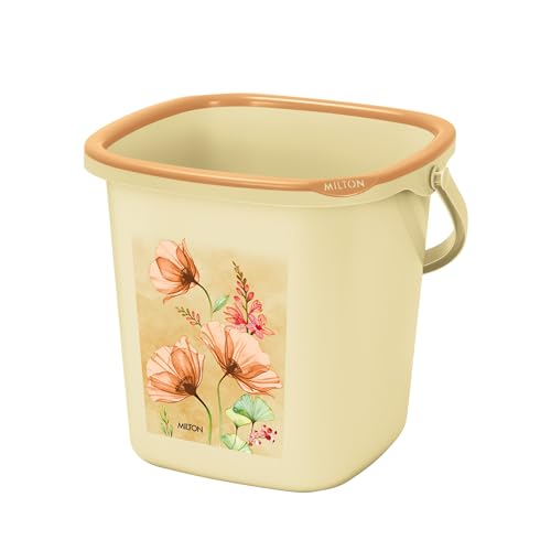 MILTON Magnum Dustbin Plastic Swing Lid Waste Trash Can Storage Garbage Bin, 10 Litre, Red for Home, Office, Washroom, Bathroom
