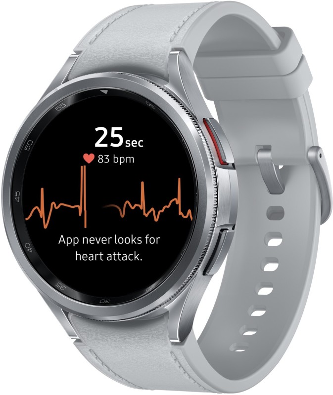 SAMSUNG Galaxy Watch6 Classic Bluetooth(Black Strap, 43mm)