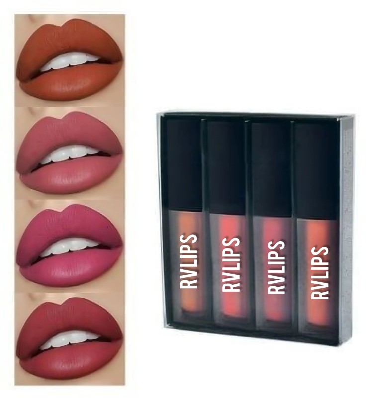 NYN HUDA Insta Beauty Sensational Liquid Matte Lipsticks 4 Piece(The Red Edition, 16 ml)