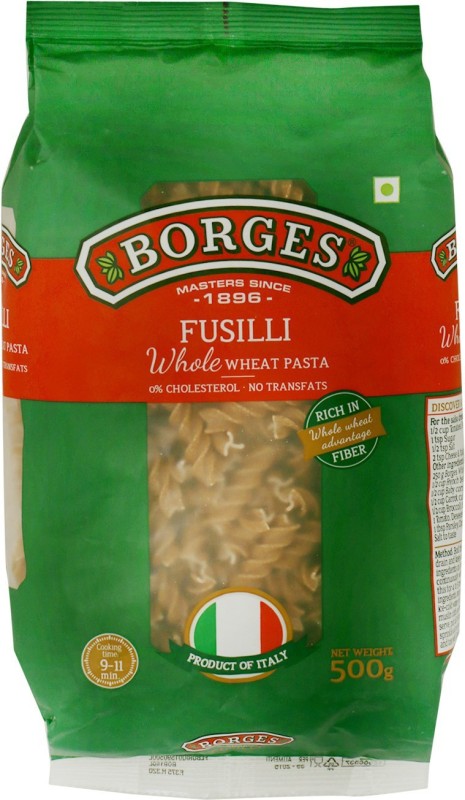BORGES Whole Wheat Fusilli Pasta(500 g)