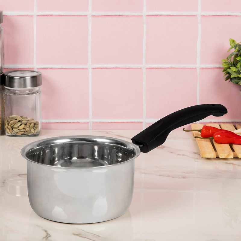 Flipkart SmartBuy Sauce Pan 14 cm diameter 900 ml capacity(Steel)