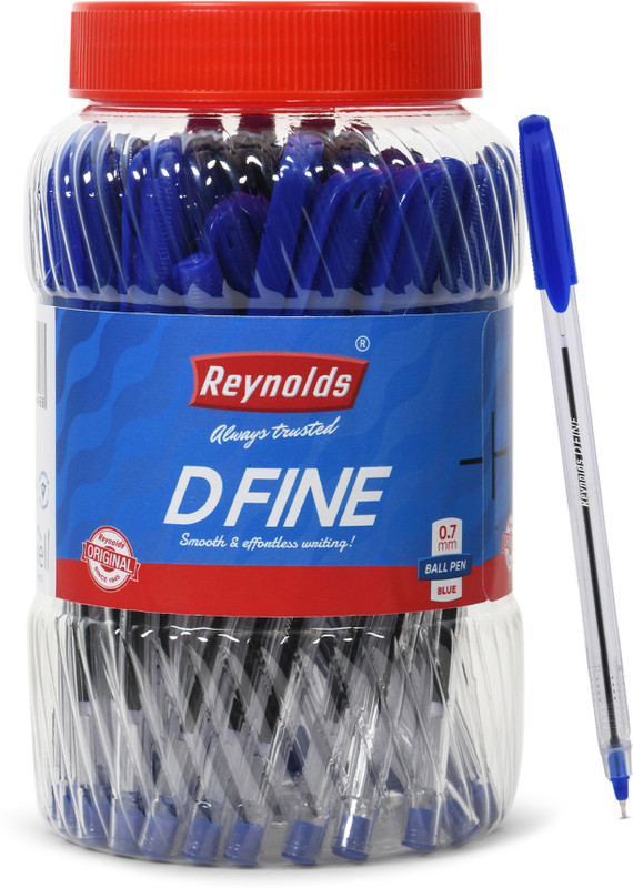 Reynolds DFine Ball Pen(Pack of 70, Ink Color – Blue)