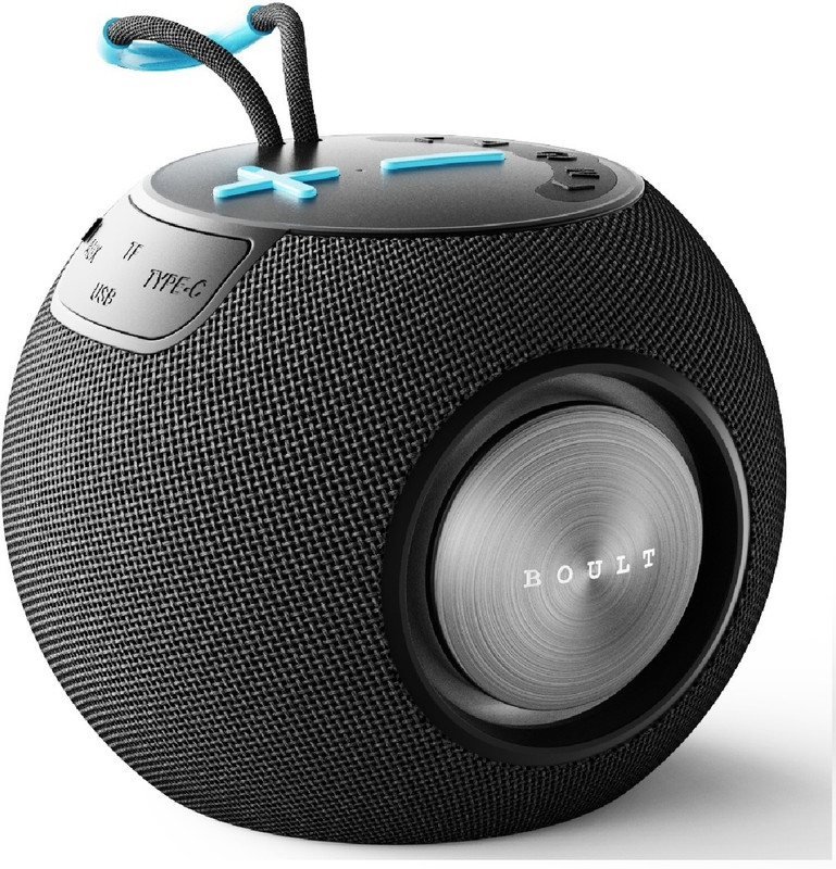 Boult Bassbox Q10 with 10W Bass Boosted, Compact Design, Dual Passive Radiator, 5.4v 10 W Bluetooth Speaker(Black, Stereo Channel)