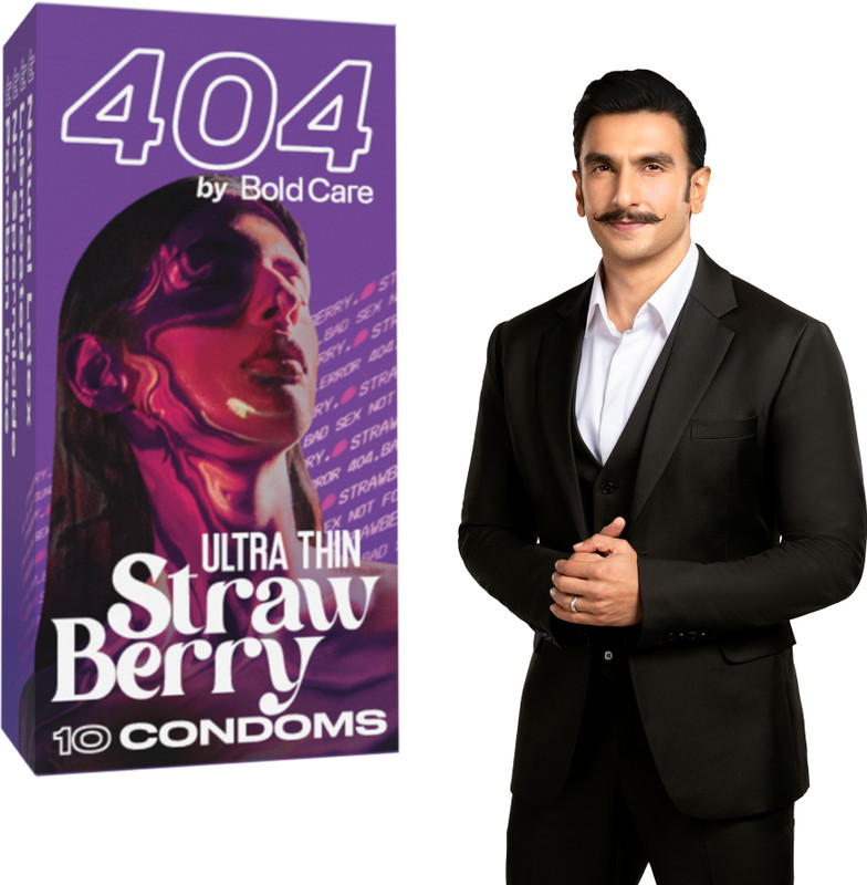 Bold Care 404 Ultra Thin Strawberry Flavored Condoms Condom(10 Sheets)