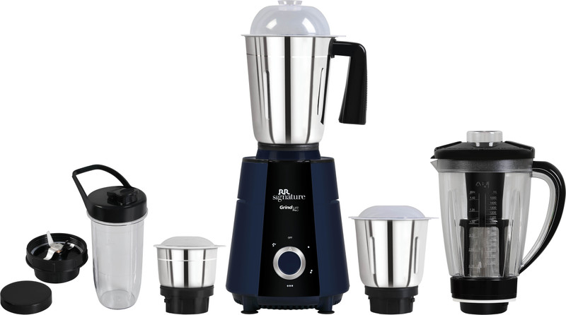 RR Grindsure Pro+ 750 W Mixer Grinder(Grindsure Pro+ | 5 Jars | Blue)