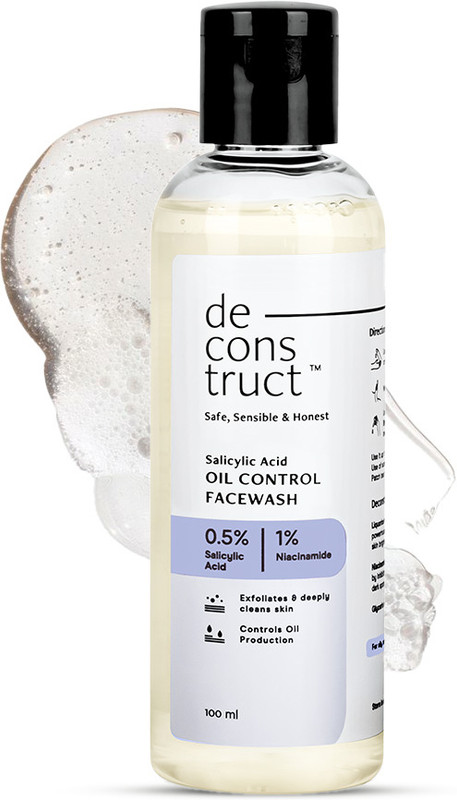 deconstruct Oil Control Face wash 0.5% Salicylic Acid| For Acne & Pimples|Controls exces oil Face Wash(100 ml)