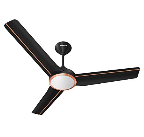 Havells 1200mm Ambrose BLDC Motor Ceiling Fan | Remote Controlled, High Air Delivery Fan | 5 Star Rated, Upto 60% Energy Saving, 2 Year Warranty | (Pack of 1, Gold Mist Wood)