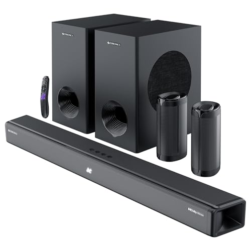 Mivi Fort H160 Soundbar, 160 Watts, 2.1 Channel, Multi-Input and EQ Modes, BT v5.1 160 W Bluetooth Soundbar(Black, 5.1 Channel)