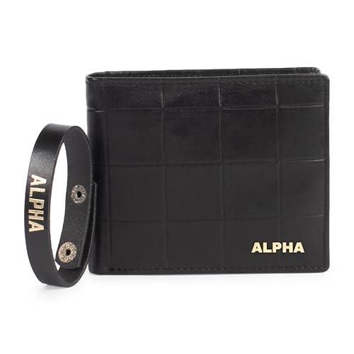 Alpha Premium Leather Mens Wallet | 100% Ethically Sourced Top Grain Leather | Luxury Craftsmanship | Smart Design | RFID Protection | Blending Style with Functionality | Business | Style 12
