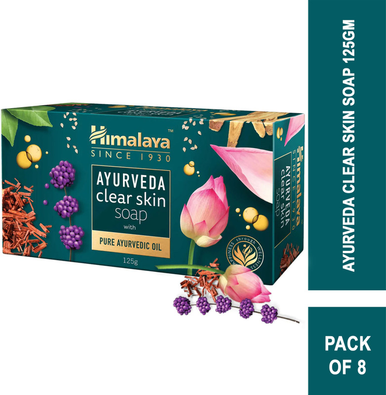 HIMALAYA Ayurveda Clear Skin Soap 125g(8 x 125 g)