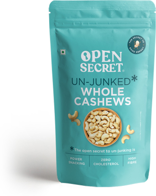 OPEN SECRET Whole Kaju Protein Rich Cashews(1 x 1 kg)
