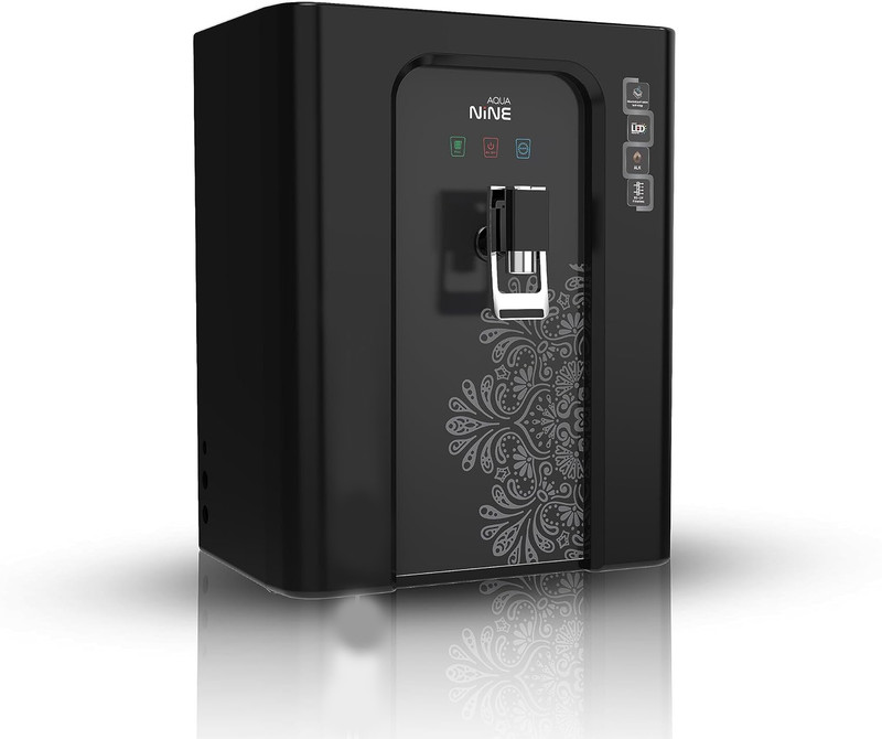 Aquagrand NINE SMART LED Display Model 12 L RO + UV + UF + TDS Water Purifier(Black)