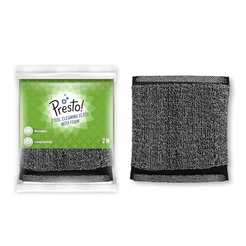 Presto! 88% Polyester / 12% Polyamide Microfiber Cloth in Grey Color GSM -340 (4pcs Set)